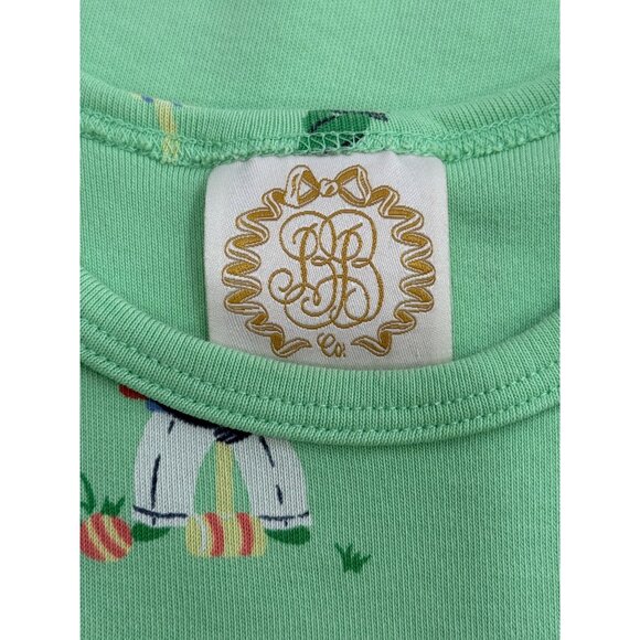 Beaufort Bonnet Girls Set of 2 Play Dresses Toddler Long Sleeve Green White 3T - Picture 6 of 10